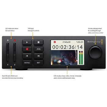 Blackmagic Design HyperDeck Studio Mini Ultra HD Broadcast Deck - Image 4